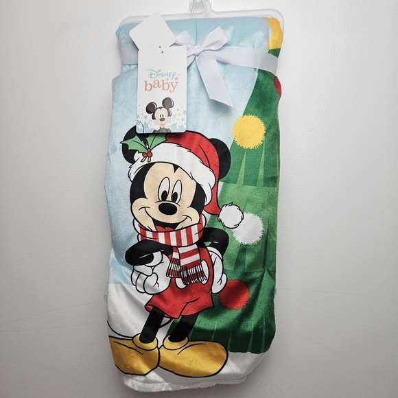 Disney baby blanket mickey holiday - Picture 1 of 6